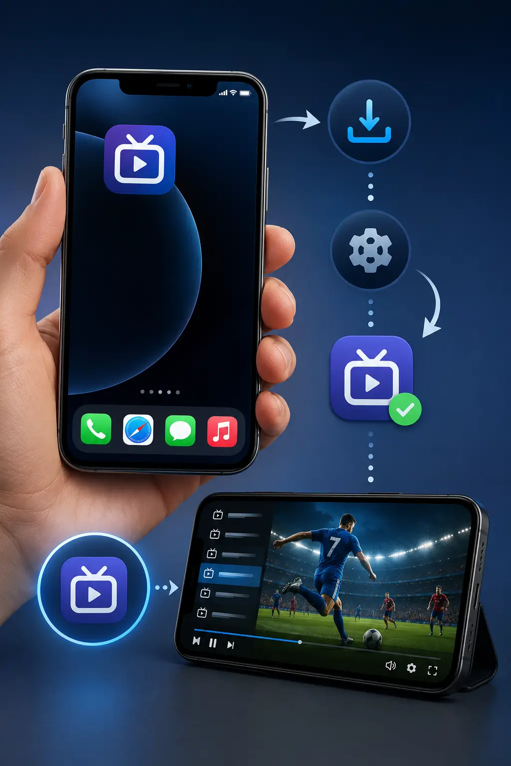 Installer IPTV sur iPhone iOS — télécharger l'application et configurer Xtream Codes